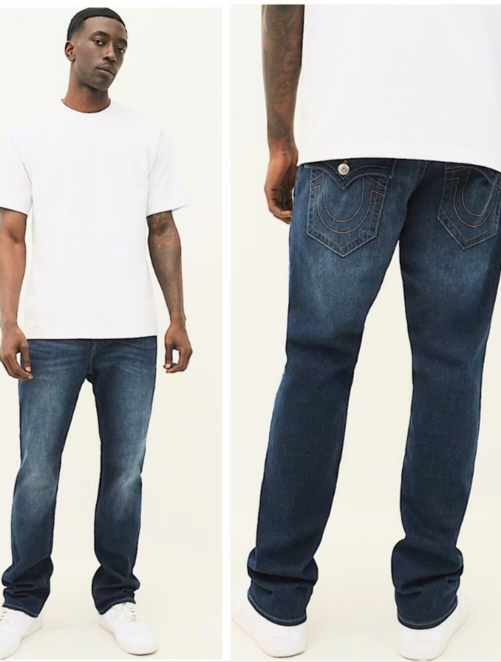 True Religion The Ricky Flap Straight Jean Mens 34 (36" waist) Retro Y2K Relaxed
